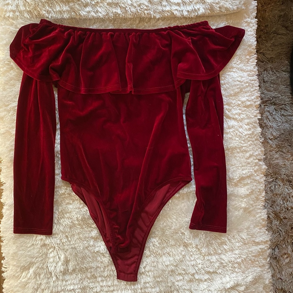 Red bodysuit